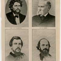 Quantrill&#039;s Raid Victims, Dr. J.F. Griswold, H.W. Baker, Josiah C. Trask, and S.M. Thorpe