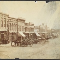 Massachusetts Street, East Side Looking South, Summer 1876