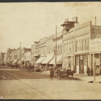 Massachusetts Street, East Side Looking North, Summer 1876